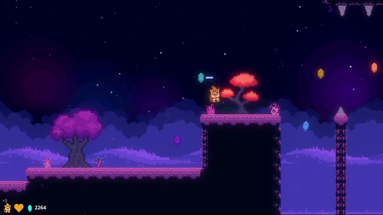 PAWSTRONAUTS gameplay: animal astronauts on a geometric alien planet